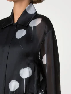Wanda Silk Crêpe Jacket In Dandelion Print