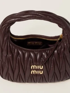 Wander Matelassé Nappa Leather Hobo Bag