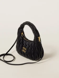 Wander Matelassé Nappa Leather Hobo Bag