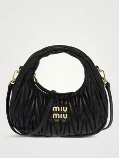 Wander Matelassé Nappa Leather Hobo Mini-bag