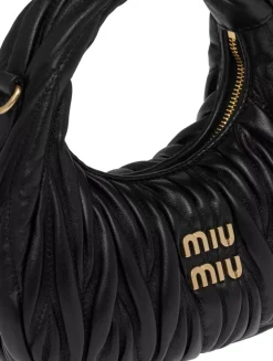 Wander Matelassé Nappa Leather Hobo Mini-bag