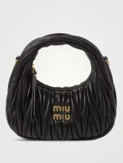 Wander Matelassé Nappa Leather Hobo Mini-bag