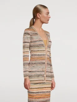 Wave-Knit Cardigan