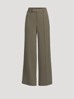 Weyes Straight-Leg Crêpe Trousers