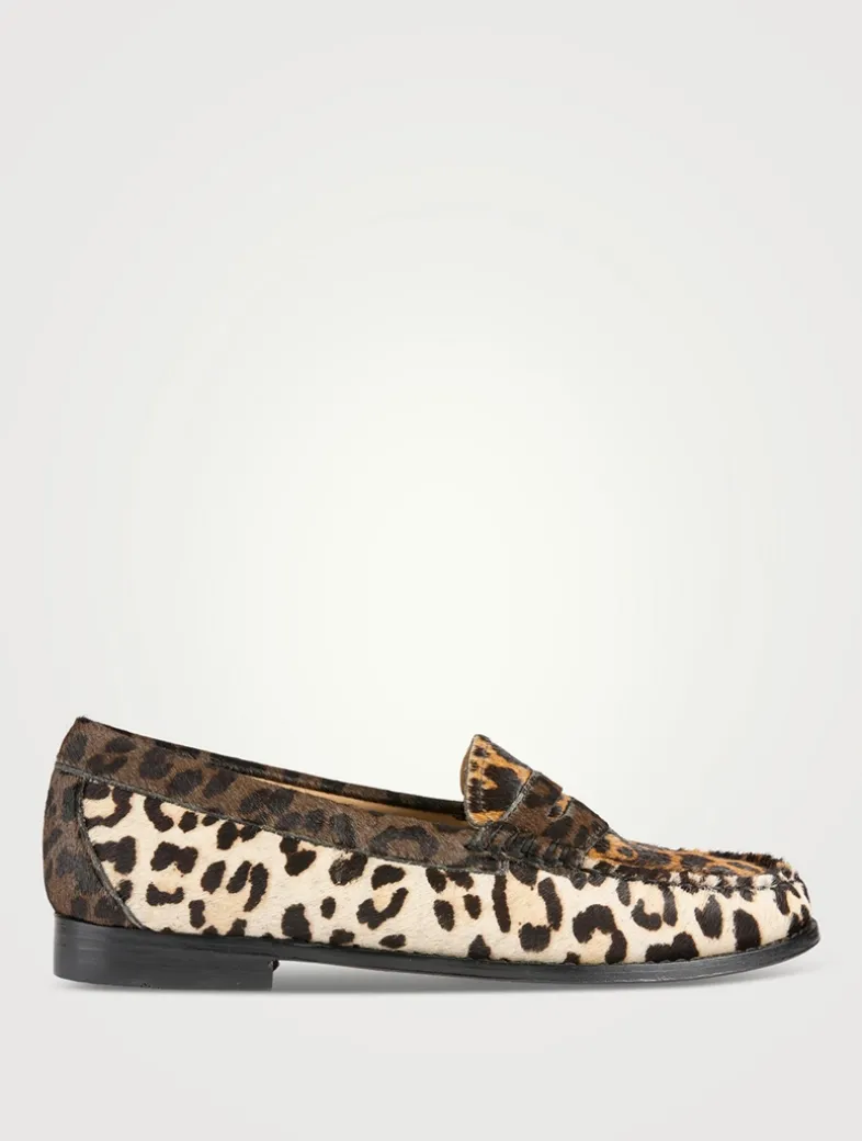 Whitney Weejuns® Pony Hair Loafers In Leopard Print