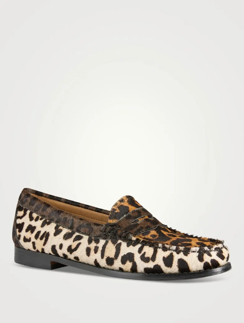 Whitney Weejuns® Pony Hair Loafers In Leopard Print