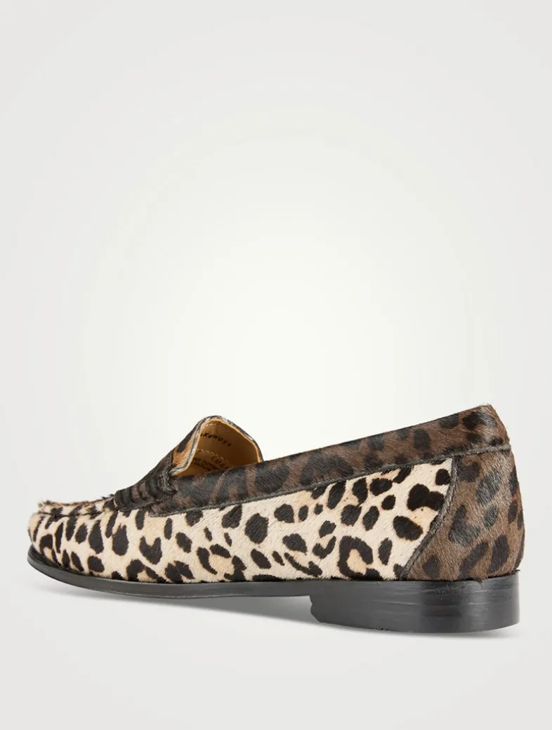 Whitney Weejuns® Pony Hair Loafers In Leopard Print