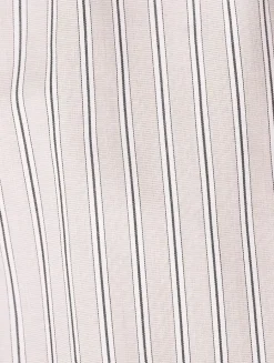 Wide-Leg Trousers In Stripe Print