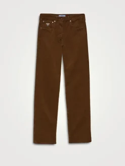 Wide-legged Corduroy Pants