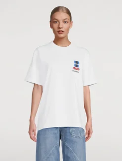 Window-Embroidered T-Shirt