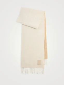 Wool And Cashmere Two-Sided Scarf