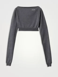 Wool Boat-neck Sweater