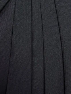 Wool Cropped Draped Trousers