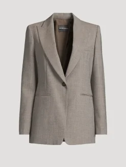 Wool Crêpe Blazer