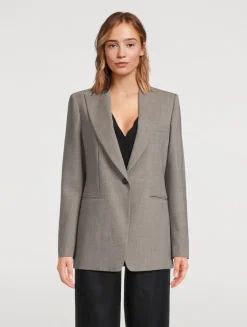 Wool Crêpe Blazer