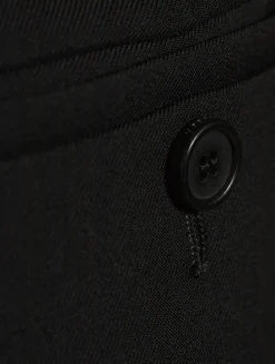 Wool Gabardine Cigarette Trousers