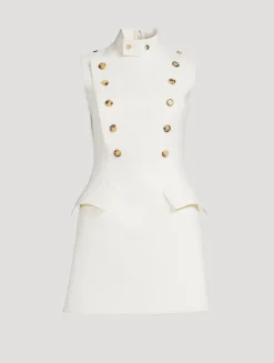 Wool Panier Mini Dress