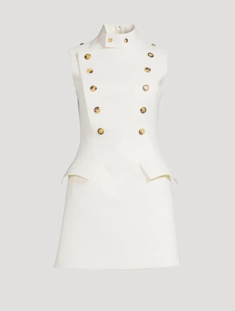 Wool Panier Mini Dress