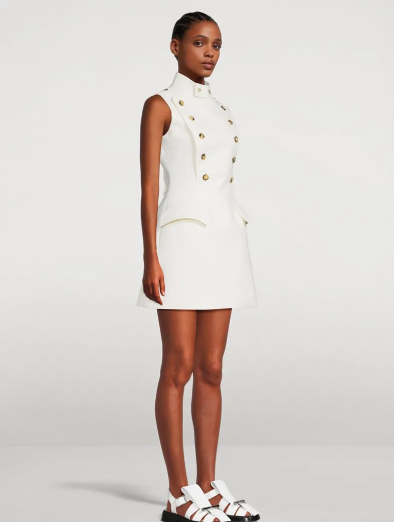 Wool Panier Mini Dress