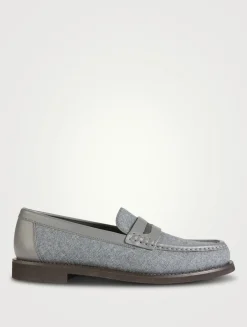 Wool Penny Loafers