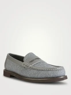 Wool Penny Loafers