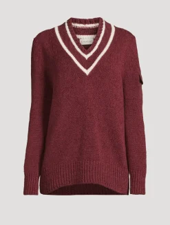 Wool-Blend Padded Sweater