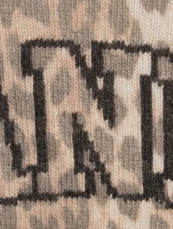 Wool-Blend T-Shirt In Leopard Print