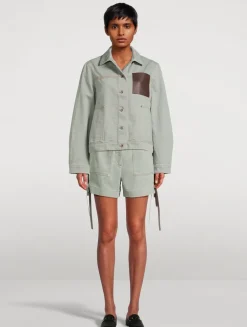 Workwear Denim Shorts