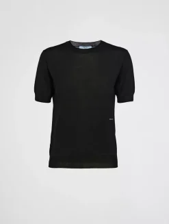 Worsted Wool Crew-neck Sweater