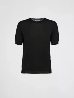 Worsted Wool Crew-neck Sweater