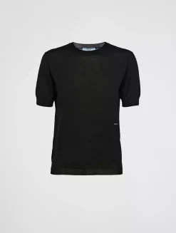 Worsted Wool Crew-neck Sweater