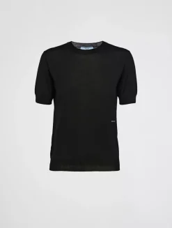 Worsted Wool Crew-neck Sweater