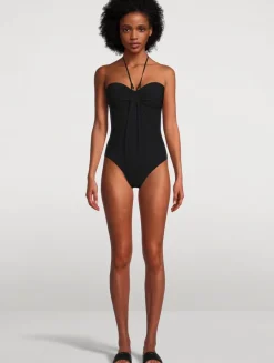 Wylie One-Piece Halter Swimsuit