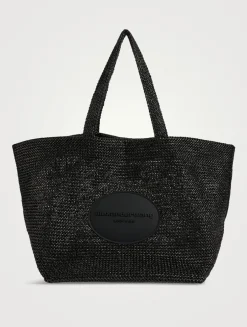 XL Punch Woven Tote Bag