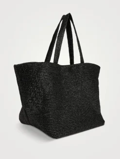 XL Punch Woven Tote Bag