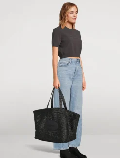 XL Punch Woven Tote Bag