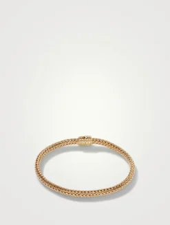 XS Icon 18K Gold Bracelet With Pavé Diamonds