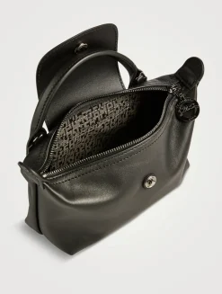 XS Le Pliage Xtra Leather Crossbody Pouch