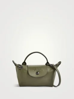 XS Le Pliage Xtra Leather Crossbody Pouch