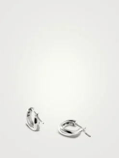 XS Surf Sterling Silver Hoop Earrings