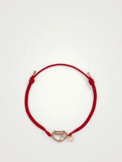 Yu Yi 18K Rose Gold String Bracelet With Diamond