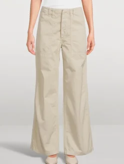 Yuna Wide-Leg Utility Trousers