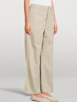Yuna Wide-Leg Utility Trousers