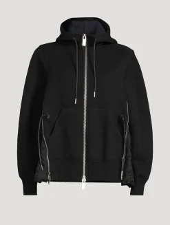 Zip Twill Hoodie