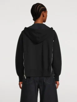Zip Twill Hoodie